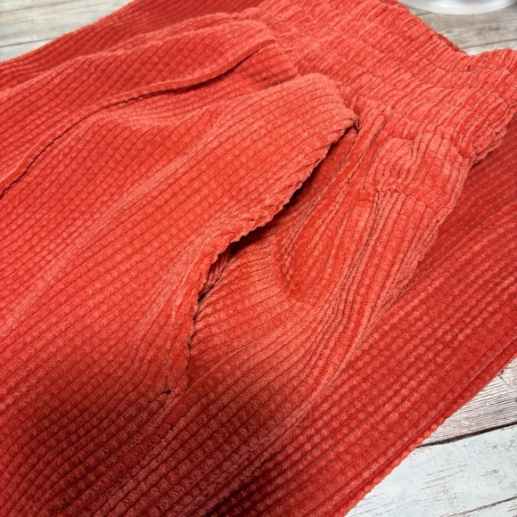 Urban Outfitters Drapey Corduroy Rust Wide Leg Pull On Pants Sz.XS Autumnal Boho - Picture 11 of 11
